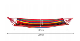 Płótno Hamak 260x80 cm Czerwono - Zółte